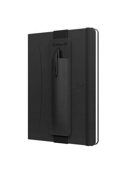 400215866,Set cadou Pelika black - contine signature A5 negru + etui negru + pix jazz noble black