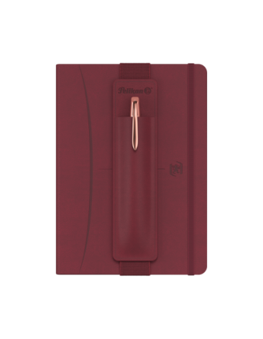 400215864,Set cadou burgundy - contine signature a5 bordo + etui bordo + pix jazz noble rose gold