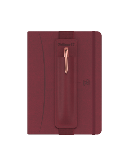 400215864,Set cadou burgundy - contine signature a5 bordo + etui bordo + pix jazz noble rose gold
