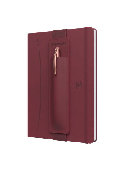 400215864,Set cadou burgundy - contine signature a5 bordo + etui bordo + pix jazz noble rose gold