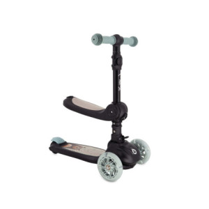 KC-HULA00019,Trotineta transformabila cu sezut pliabil si lumini led, momi debe - black