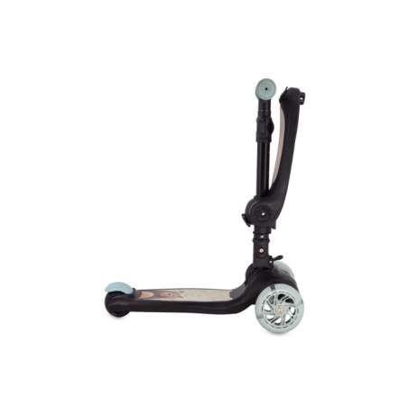 KC-HULA00019,Trotineta transformabila cu sezut pliabil si lumini led, momi debe - black