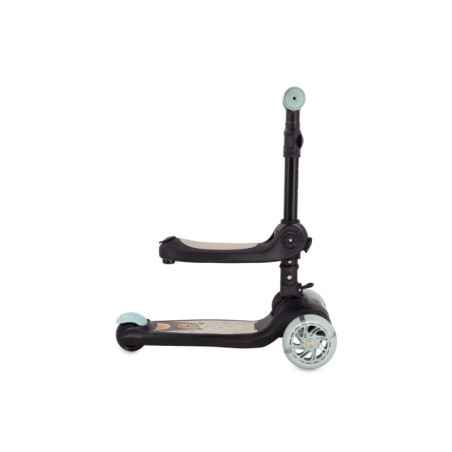 KC-HULA00019,Trotineta transformabila cu sezut pliabil si lumini led, momi debe - black