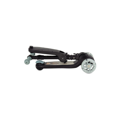 KC-HULA00019,Trotineta transformabila cu sezut pliabil si lumini led, momi debe - black