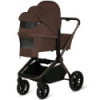 BN-LO-MIKA_PLUS_2IN1_MOCHA_MOUSSE,Carucior 2 in 1, Lionelo, Mika Plus, Cadru din aluminiu, Cu landou intarit si salteluta moale,