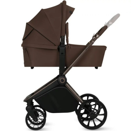 BN-LO-MIKA_PLUS_2IN1_MOCHA_MOUSSE,Carucior 2 in 1, Lionelo, Mika Plus, Cadru din aluminiu, Cu landou intarit si salteluta moale,