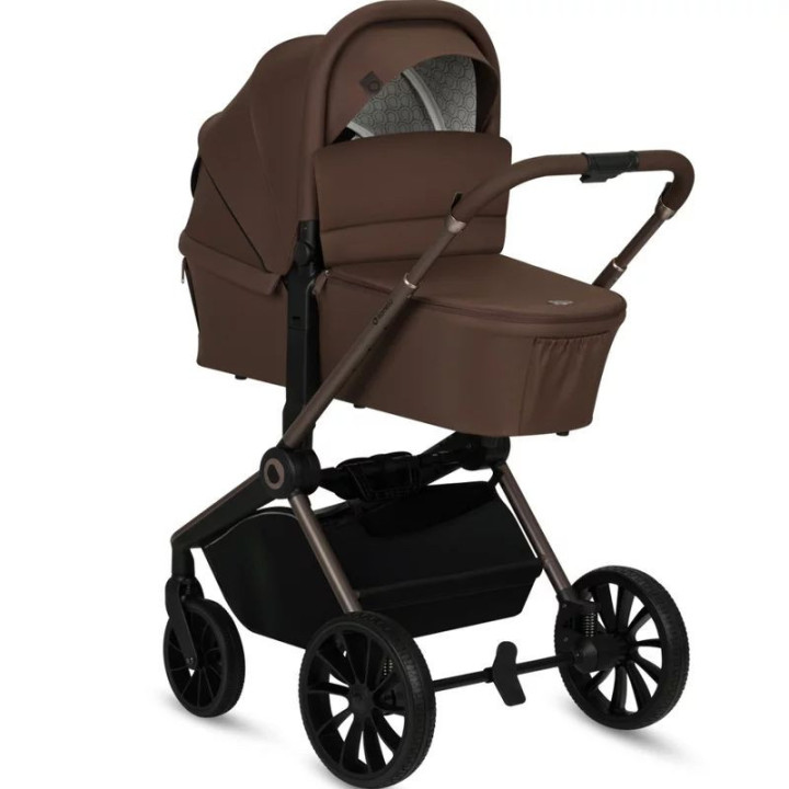 BN-LO-MIKA_PLUS_2IN1_MOCHA_MOUSSE,Carucior 2 in 1, Lionelo, Mika Plus, Cadru din aluminiu, Cu landou intarit si salteluta moale,