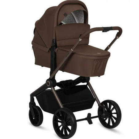 BN-LO-MIKA_PLUS_2IN1_MOCHA_MOUSSE,Carucior 2 in 1, Lionelo, Mika Plus, Cadru din aluminiu, Cu landou intarit si salteluta moale,