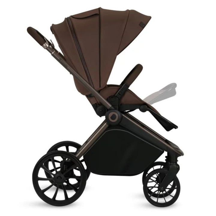 BN-LO-MIKA_PLUS_2IN1_MOCHA_MOUSSE,Carucior 2 in 1, Lionelo, Mika Plus, Cadru din aluminiu, Cu landou intarit si salteluta moale,