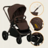 BN-LO-MIKA_PLUS_2IN1_MOCHA_MOUSSE,Carucior 2 in 1, Lionelo, Mika Plus, Cadru din aluminiu, Cu landou intarit si salteluta moale,