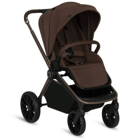 BN-LO-MIKA_PLUS_2IN1_MOCHA_MOUSSE,Carucior 2 in 1, Lionelo, Mika Plus, Cadru din aluminiu, Cu landou intarit si salteluta moale,