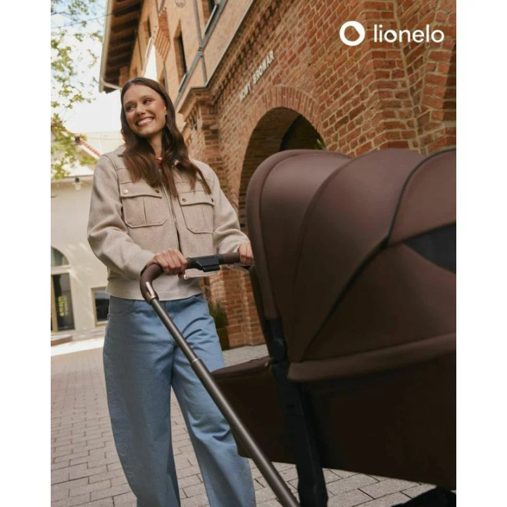BN-LO-MIKA_PLUS_2IN1_MOCHA_MOUSSE,Carucior 2 in 1, Lionelo, Mika Plus, Cadru din aluminiu, Cu landou intarit si salteluta moale,