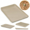 BN-LO-MEGS_BEIGE_SAND,Saltea de infasat, Lionelo, Megs, Moale, Utilizabil si fara husa, Impermeabila, Design ergonomic, 70x49 cm