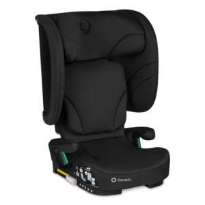 BN-LO-ORIN_I-SIZE_BLACK_CARBON,Scaun auto pliabil, Lionelo, Orin, i-Size, 100-150 cm, Tetiera reglabila in 14 pozitii, Spatar in 2