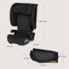 BN-LO-ORIN_I-SIZE_BLACK_CARBON,Scaun auto pliabil, Lionelo, Orin, i-Size, 100-150 cm, Tetiera reglabila in 14 pozitii, Spatar in