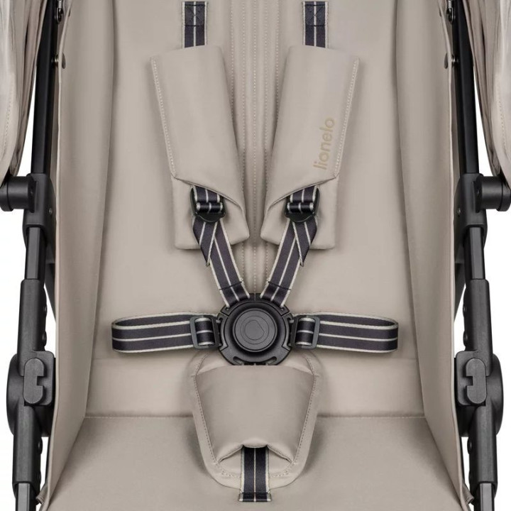 BN-LO-EMERALD_BEIGE_SAND,Carucior sport, Lionelo, Emerald, Pliere cu o mana, Copertina XXL UPF50+, Spatar reglabil, Suspensie co