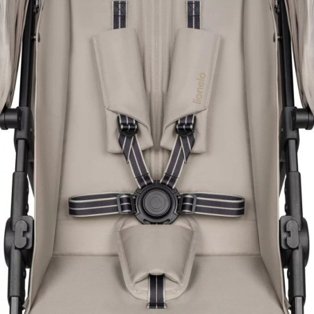 BN-LO-EMERALD_BEIGE_SAND,Carucior sport, Lionelo, Emerald, Pliere cu o mana, Copertina XXL UPF50+, Spatar reglabil, Suspensie co