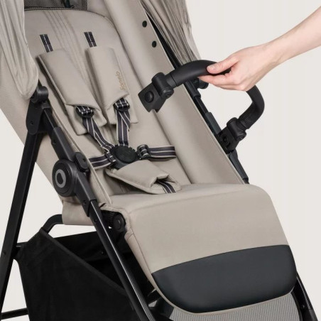 BN-LO-EMERALD_BEIGE_SAND,Carucior sport, Lionelo, Emerald, Pliere cu o mana, Copertina XXL UPF50+, Spatar reglabil, Suspensie co