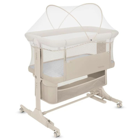 BN-LO-JODIE_BEIGE_CREAM,Patut co-sleeper, Lionelo, Jodie, Multifunctional, Reglabil in 6 pozitii pe inaltime, Saltea cu densitat