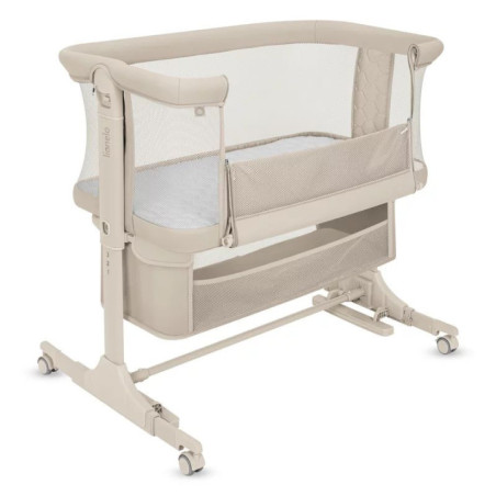 BN-LO-JODIE_BEIGE_CREAM,Patut co-sleeper, Lionelo, Jodie, Multifunctional, Reglabil in 6 pozitii pe inaltime, Saltea cu densitat