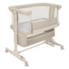 BN-LO-JODIE_BEIGE_CREAM,Patut co-sleeper, Lionelo, Jodie, Multifunctional, Reglabil in 6 pozitii pe inaltime, Saltea cu densitat