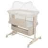 BN-LO-JODIE_BEIGE_CREAM,Patut co-sleeper, Lionelo, Jodie, Multifunctional, Reglabil in 6 pozitii pe inaltime, Saltea cu densitat
