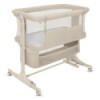 BN-LO-JODIE_BEIGE_CREAM,Patut co-sleeper, Lionelo, Jodie, Multifunctional, Reglabil in 6 pozitii pe inaltime, Saltea cu densitat