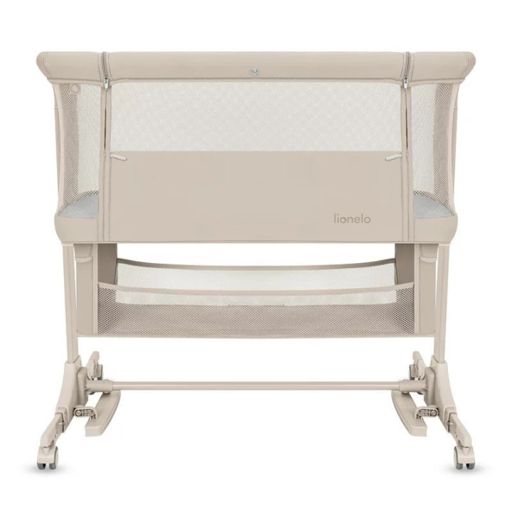 BN-LO-JODIE_BEIGE_CREAM,Patut co-sleeper, Lionelo, Jodie, Multifunctional, Reglabil in 6 pozitii pe inaltime, Saltea cu densitat