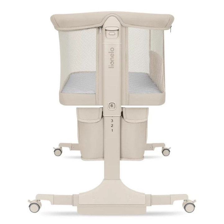 BN-LO-JODIE_BEIGE_CREAM,Patut co-sleeper, Lionelo, Jodie, Multifunctional, Reglabil in 6 pozitii pe inaltime, Saltea cu densitat