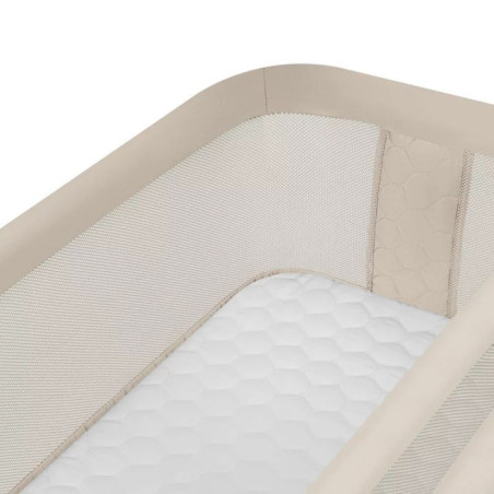 BN-LO-JODIE_BEIGE_CREAM,Patut co-sleeper, Lionelo, Jodie, Multifunctional, Reglabil in 6 pozitii pe inaltime, Saltea cu densitat