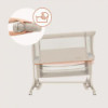 BN-LO-JODIE_BEIGE_CREAM,Patut co-sleeper, Lionelo, Jodie, Multifunctional, Reglabil in 6 pozitii pe inaltime, Saltea cu densitat