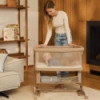 BN-LO-JODIE_BEIGE_CREAM,Patut co-sleeper, Lionelo, Jodie, Multifunctional, Reglabil in 6 pozitii pe inaltime, Saltea cu densitat