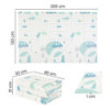 BN-434074,Covoras educativ, Petite&Mars, Campy L, Din spuma XPE non-toxica, Cu doua fete, Suprafata antiderapanta, 130x200 cm, P