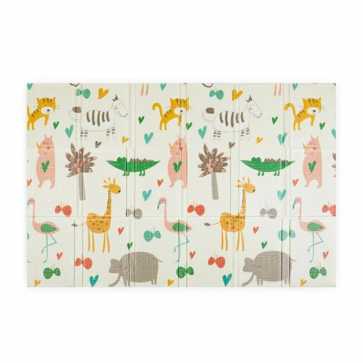 BN-434076,Covoras educativ, Petite&Mars, Campy L, Din spuma XPE non-toxica, Cu doua fete, Suprafata antiderapanta, 130x200 cm, P