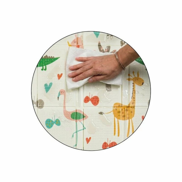 BN-434076,Covoras educativ, Petite&Mars, Campy L, Din spuma XPE non-toxica, Cu doua fete, Suprafata antiderapanta, 130x200 cm, P