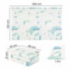 BN-434076,Covoras educativ, Petite&Mars, Campy L, Din spuma XPE non-toxica, Cu doua fete, Suprafata antiderapanta, 130x200 cm, P