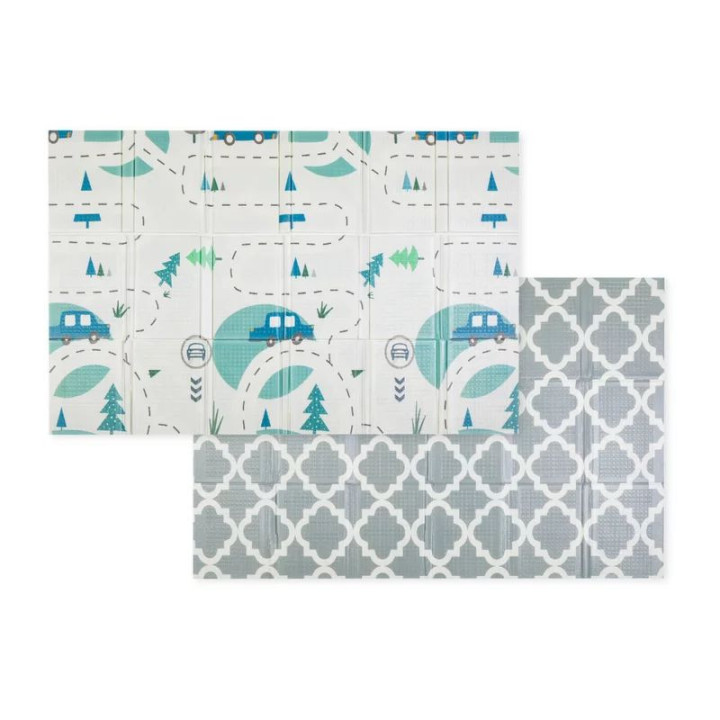 BN-434073,Covoras educativ, Petite&Mars, Campy L, Din spuma XPE non-toxica, Cu doua fete, Suprafata antiderapanta, 130x200 cm, P