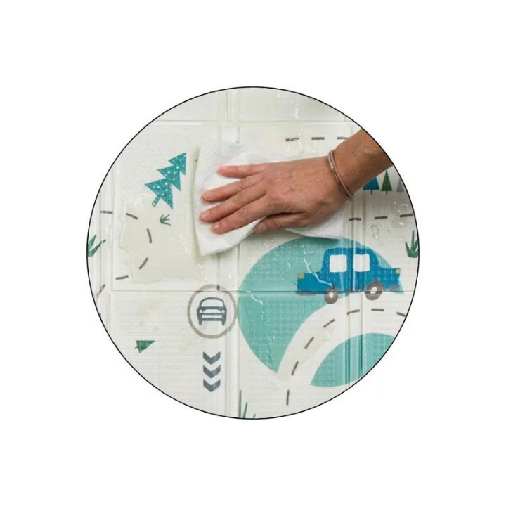 BN-434073,Covoras educativ, Petite&Mars, Campy L, Din spuma XPE non-toxica, Cu doua fete, Suprafata antiderapanta, 130x200 cm, P
