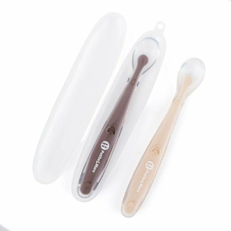 BN-728127,Set 2 lingurite, Petite&Mars, Take&Match, Includ cutie pentru depozitare, Adecvate pentru masina de spalat vase, Fara 