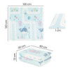 BN-433077,Covoras educativ, Petite&Mars, Campy S, Din spuma XPE non-toxica, Cu doua fete, Suprafata antiderapanta, 120x120 cm, P