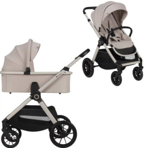BN-LO-LAYLA_2IN1_BEIGE_SAND,Carucior 2 in 1, Lionelo, Layla, Pana la 22 kg, Cadru aluminiu, Cu landou intarit si salteluta din s