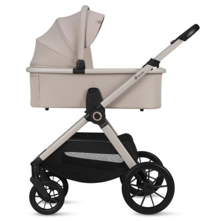 BN-LO-LAYLA_2IN1_BEIGE_SAND,Carucior 2 in 1, Lionelo, Layla, Pana la 22 kg, Cadru aluminiu, Cu landou intarit si salteluta din s