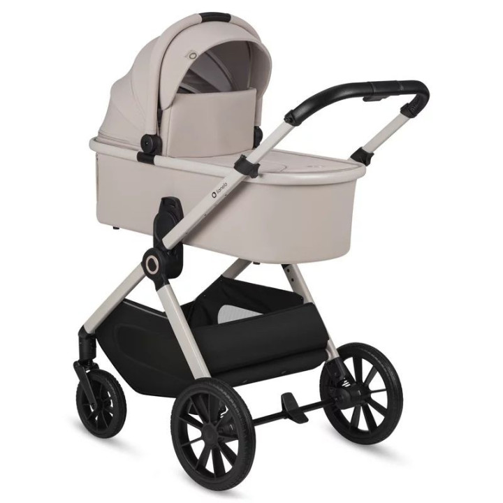 BN-LO-LAYLA_2IN1_BEIGE_SAND,Carucior 2 in 1, Lionelo, Layla, Pana la 22 kg, Cadru aluminiu, Cu landou intarit si salteluta din s