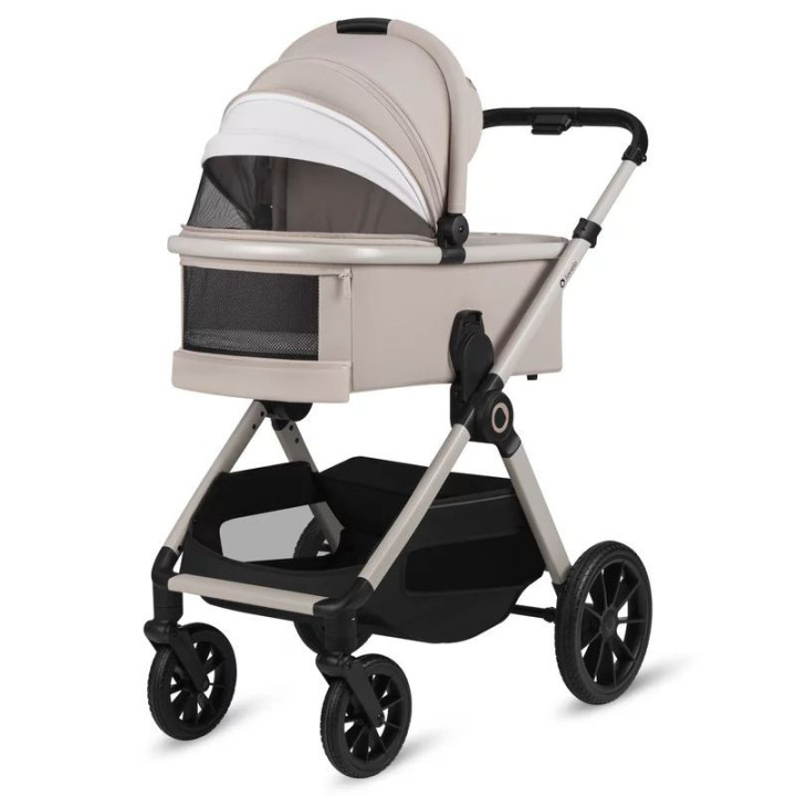 BN-LO-LAYLA_2IN1_BEIGE_SAND,Carucior 2 in 1, Lionelo, Layla, Pana la 22 kg, Cadru aluminiu, Cu landou intarit si salteluta din s