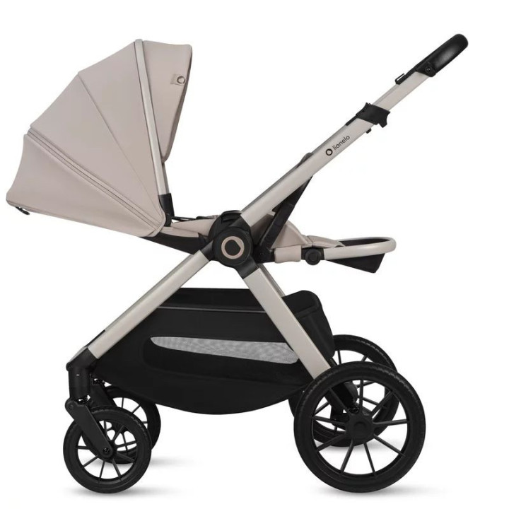 BN-LO-LAYLA_2IN1_BEIGE_SAND,Carucior 2 in 1, Lionelo, Layla, Pana la 22 kg, Cadru aluminiu, Cu landou intarit si salteluta din s