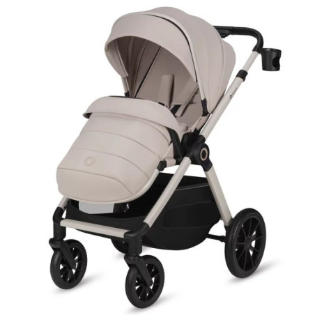 BN-LO-LAYLA_2IN1_BEIGE_SAND,Carucior 2 in 1, Lionelo, Layla, Pana la 22 kg, Cadru aluminiu, Cu landou intarit si salteluta din s