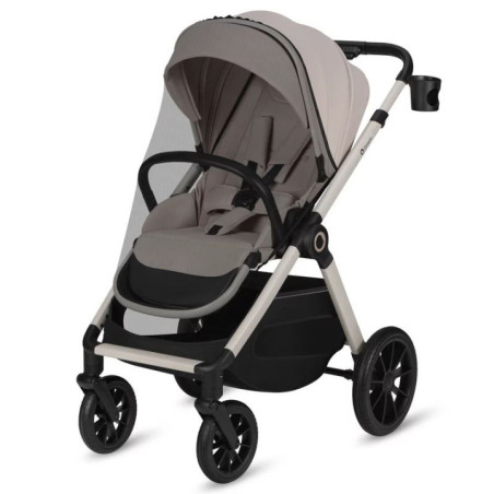 BN-LO-LAYLA_2IN1_BEIGE_SAND,Carucior 2 in 1, Lionelo, Layla, Pana la 22 kg, Cadru aluminiu, Cu landou intarit si salteluta din s
