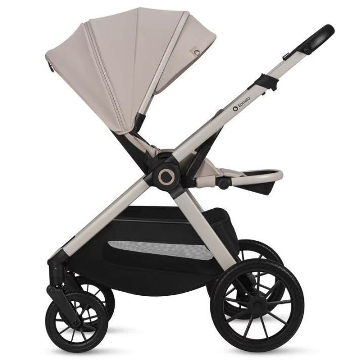 BN-LO-LAYLA_2IN1_BEIGE_SAND,Carucior 2 in 1, Lionelo, Layla, Pana la 22 kg, Cadru aluminiu, Cu landou intarit si salteluta din s