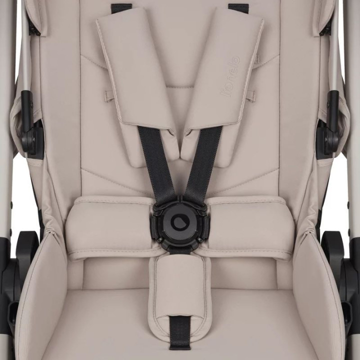 BN-LO-LAYLA_2IN1_BEIGE_SAND,Carucior 2 in 1, Lionelo, Layla, Pana la 22 kg, Cadru aluminiu, Cu landou intarit si salteluta din s