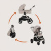 BN-LO-LAYLA_2IN1_BEIGE_SAND,Carucior 2 in 1, Lionelo, Layla, Pana la 22 kg, Cadru aluminiu, Cu landou intarit si salteluta din s